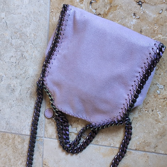 Stella McCartney Falabella Tiny Bag Lilac-Pink Faux Leather Crossbody - Picture 17 of 17